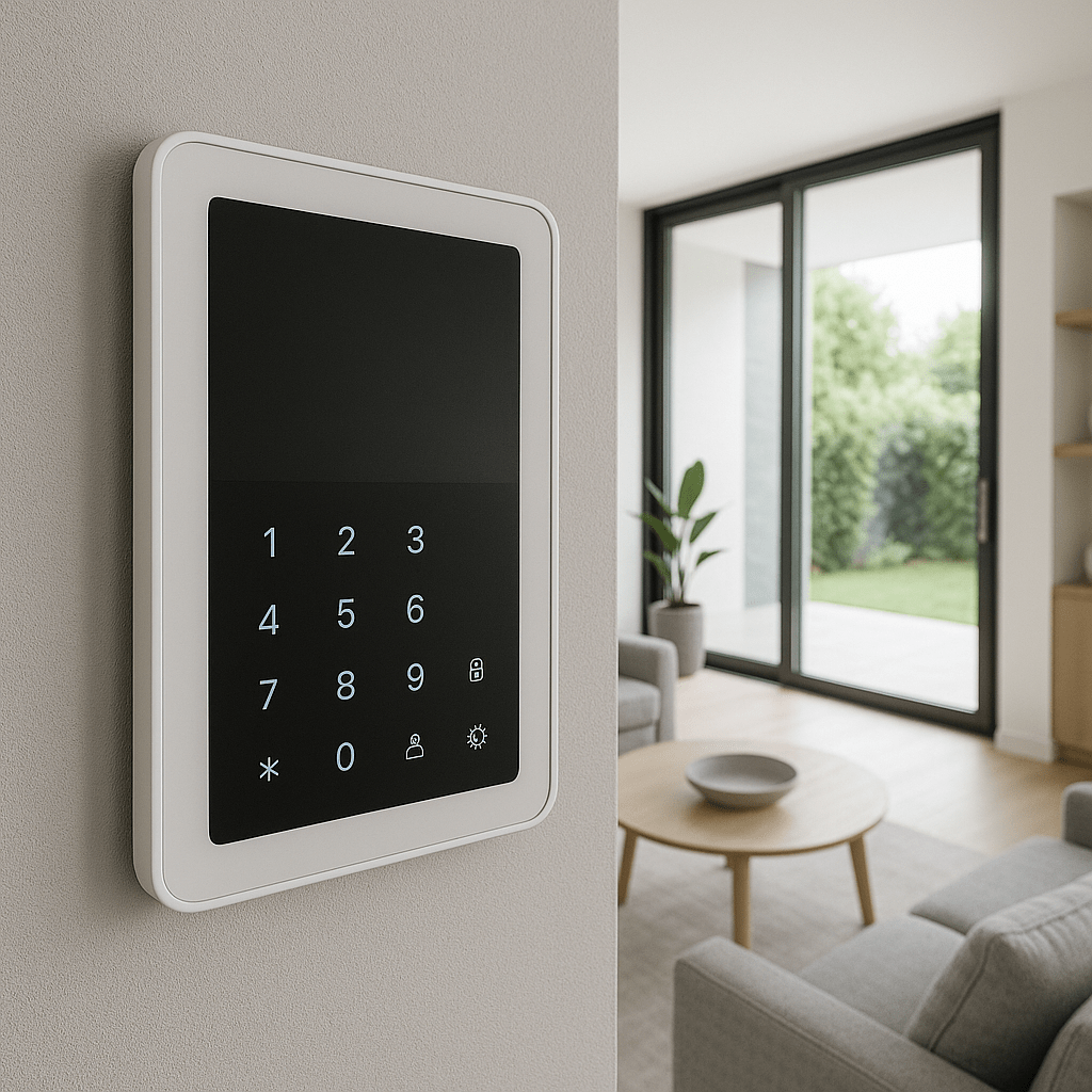 Systemy alarmowe marki – zestaw central, czujników i pilotów | Intelihome Zestaw urządzeń systemu alarmowego marki – centrala, czujniki ruchu, pilot i moduły bezprzewodowe